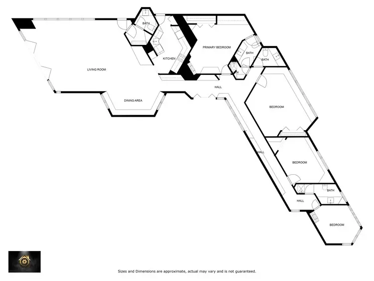 خانه فانتنهد فرانک لوید رایت. نقشه طبقه. تصویر با تشکر از موزه هنر میسیسیپی
